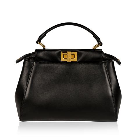 black fendi peekaboo mini|Fendi peekaboo suede.